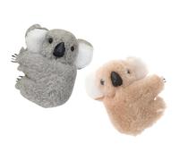 Gogogmee Pinzas Cabello Koala de Tejido para Mujeres y Niñas, Cómodas y Fáciles de Usar, Accesorio Pequeño y Atractivo para Uso Diario, Pack de 2 Unidades