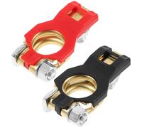 Gogogmee Pinzas para Batería de Automóvil 1 Par Conectores Metálicos para Terminales de Batería Abrazaderas para Cables Resistentes Compatibles Bornes Estándar Conexión Estable y