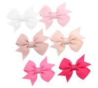 Gogogmee Pinzas Pelo Niña Lazos Pequeños Hechos a Mano, Accesorios para Ñiño Cinta de Trama, Diseño Ligero para Uso Diario, Colores Variados, Set de 12 Piezas