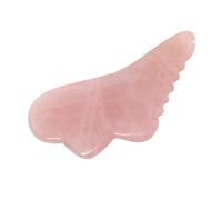 Gogogmee Placa de Gua Sha de Cuarzo Rosa Natural para Masaje Facial y Corporal Alivio Muscular Mejora Circulación Terapia de Profundo Uso Cara Cuello y Extremidades