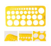 Gogogmee Plantilla de Dibujo Circular Transparente para Medición Arquitectónica Regla Curva de Plástico para Dibujo Técnico Herramienta de Medición Precisa para Escuela y Oficina Color