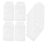 Gogogmee Protectores De Bolígrafo para Bolsillo 10 Piezas Tamaño Trapezoidal, Funda Transparente De PVC, Resistente a Arañazos y Fugas, Uso Profesional para Médicos y Enfermeras