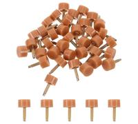 Gogogmee Protectores de Talón para Tacones Altos, 20 Pares, Puntas Redondas de Reemplazo 10 Mm, Antideslizantes, Color Beige, Accesorios para Reparación y Cuidado del Calzado Femenino