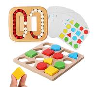 Gogogmee Puzzles de Madera para Mayores Rompecabezas Geométricos Portátiles con Giratorias Entrenamiento Cognitivo y Memoria para Entretenimiento Grupo