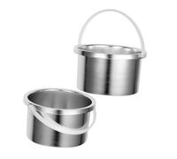 Gogogmee Recipiente de Reemplazo para Calentador de Cera 2piezas de Aleación de Aluminio 500ml para Sesiones de Depilación en Casa Diseño Pequeño y Fácil Limpieza