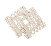 Gogogmee Regla de Medición de Madera para Tejer 2 Piezas Escala Métrica E Imperial, Herramienta de Calibre de Aguja y Ancho de Tejido para Proyectos de Crochet y Manualidades