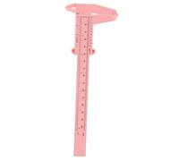 Gogogmee Regla Para Cejas 1 Unidad 150 Mm Calibrador De Cejas De Plástico Rosa Herramienta De Medición Portátil Para Maquillaje Facial