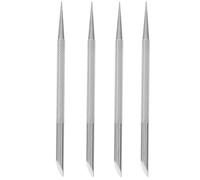 Gogogmee Removedor de Cutículas Acero Inoxidable 4 Piezas Doble Punta Raspador y Empujador de Cutículas para Manicura y Pedicura Profesional Herramienta Limpiadora de Uñas Portátil