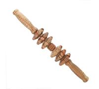 Gogogmee Rodillo Masajeador de Madera de para Abdomen y Espalda Herramienta Práctica para Masaje Corporal Relajación Muscular y Mejora Circulación Uso Casa para Aliviar Tensiones