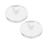Gogogmee Sellos Prensa Sombras Ojos 2 Piezas Plástico Transparente 57 CM Herramienta Prensa Polvo Maquillaje Multifuncional para Rubor Cejas E Iluminador Uso Viaje