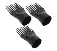 Gogogmee Set De 3 Piezas Para Secador De Pelo Boquilla Peine Y Accesorio Para Pre-Peinado Incluye Boquilla De Repuesto Y Peine Para Secador De Pelo Color Negro
