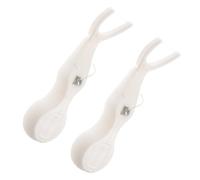 Gogogmee Soporte de 2 en Reutilizable de Palitos para Dental Hilo Diseño Forma Portátil Abc Nylon para Cuidado Bucal Paquete Unidades y en Casa Oficina
