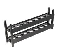 Gogogmee Soporte para Pintura Acrílica 7 Ranuras Organizador Plástico Ligero para Botellas de Tinta Estante para Almacenamiento en Hogar y Arte Pack 2 Unidades Fácil Limpieza Uso