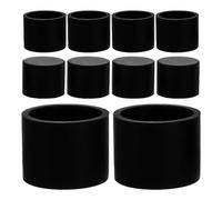 Gogogmee Tapas de Silicona Negras Anticolisión para Topes de Puerta, Diámetro Interior 22,7 Mm, 25 Unidades, Cubiertas Flexibles Protectoras Antideslizantes para Muebles y