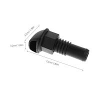 Gogogmee Tapón De Drenaje para Contenedor De Peces Vivos Tapón De Sentina Marino De Drenaje Marino Ventilación A Través del Casco De De Popa para Barco