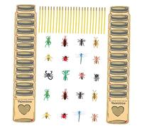 Gogogmee Tarjetas de Felicitación y Figuras de Insectos Tarjetas Creativas para Mensajes de San Valentín Ligero y Portátil para Fiestas y Aulas