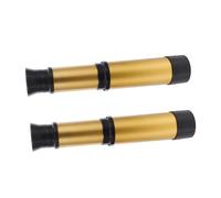 Gogogmee Telescopio Monocular Pirata para Niños, Pequeño y Portátil, Telescopio Ajustable Lente Doble, Juguete Educativo para Exploración y Aventuras Al Aire Libre, 2 Unidades Doradas