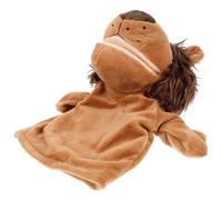 Gogogmee Títere de Mano de Peluche León Boca Abierta, Pequeña Marioneta, Juguete de Mano Educativo de Felpa Liviana, Marionetas de Dedo de Animales Salvajes para Color Color Aleatorio