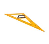 Gogogmee Triángulo Magnético Didáctico 40 CM Amarillo Regla Triangular para Enseñanza Herramienta de Dibujo y Medición para Profesores Escuadra Multifuncional para Aula