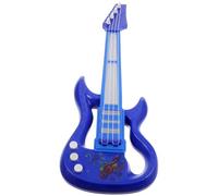 Gogogmee Ukelele Eléctrico Mini de 4 Cuerdas Azul Luz Musical, Instrumento Educativo para Principiantes y Adultos, Juguete de Práctica Profesional para Desarrollo Musical Escolar