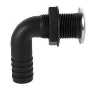 Gogogmee Válvula de Drenaje para Barco con Sello Resistente al Desgaste Accesorio Pasante de Casco para Desagüe de y Puerto de Residuales Compatible con Embarcaciones Marinas y Yates