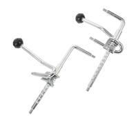 Gogogmee Varilla de Resorte para Silla de Ruedas, Ajustador del Reposapiernas Delantero, Barra de Control del Pedal, Accesorio de Reparación Compatible, Juego de 1 Par para Reposapiés