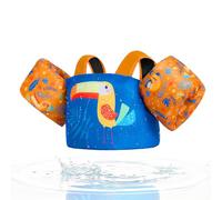 Gogokids Chaleco salvavidas para niños con alas de natación para bebés - Cómodo flotador con pulseras para niños de 1 a 6 años, 24-66 lbs/11-30 kg, chaqueta de entrenamiento de natación con hebilla de