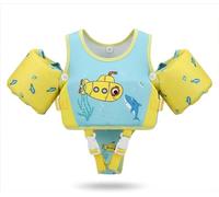 Gogokids Chaleco salvavidas para niños con alas desmontables y 8 elementos de flotabilidad, ayuda de natación ajustable para niños de 2 a 6 sí (15-30 kg), manguitos de natación para piscina y clases