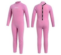 Gogokids Traje de neopreno para niños de 2,5 mm de cuerpo entero, traje de buceo para niños y niñas, traje de baño de manga larga cálido para natación, surf, playa, 2-10 años