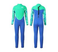 Gogokids Traje de neopreno para niños de 2,5 mm de largo, con protección UV 50+ y cremallera trasera, traje de baño cálido para niños y niñas, para natación, surf, buceo, deportes acuáticos (84-145 cm