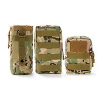 Gogoku Paquete de 3 Bolsas Molle para Botella de Agua, Bolsa táctica Molle, Bolsa compacta de Utilidad EDC riñonera CP