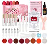GOGOPARTY - Kit de creación de brillo de labios DIY - Kit de base de brillo de labios para crear un brillo labial hidratante y brillante para mujeres y niñas