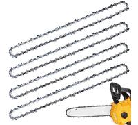 Gogostern 4 paquetes 14'' cadena de motosierra 3/8"LP 52 eslabones 0.043" con 26 cabezas de cuchillo ángulo recto, diseño amortiguado reduce el rebote de corte, para Makita, Bosch, Einhell, Dolmar
