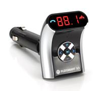 GOgroove Transmisor FM Bluetooth para Radio De Coche - Carga USB, Llamadas Manos Libres, Controles De Música, Entrada/Salida Auxiliar, Reproducción De Audio Y Mp3, Compatible con Smartphone