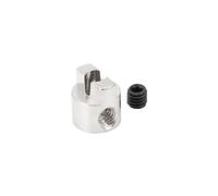 GOHAPY 2 ejes de transmisión de acero inoxidable de 3, 4 y 5 mm, conector de muleta y horquilla de paleta for accesorios de barco eléctrico RC.(3mm)