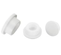 GOHAPY 5 Tapones de Silicona de Color Blanco for Orificios de Sellado, diámetro de 0,59 a 0,83 Pulgadas, tapón Tipo T for matraz(17mm)