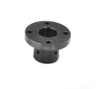 GOHAPY Brida de base soporte eje guía redondo, placa frontal brida diámetro interior 8 mm a 50, torno precisión, 1 pieza(Black,40x60x90x50mm)