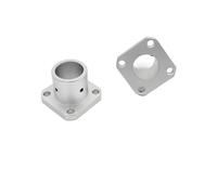 GOHAPY Brida plana redonda/cuadrada/ovalada, asiento de soporte eje óptico 30, 35, 40 y 50 mm, placa frontal aluminio for torno CNC (1 pieza)(White,30mm)