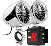 GoHawk Altavoces Bluetooth para Motocicleta con Amplificador, Control por Cable, Radio FM, Altavoces Impermeables de 4 Pulgadas, Ideales para Usar con cuatrimotos/Motocicletas