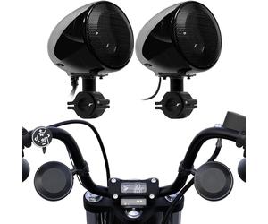 GoHawk AN4 Gen.2 - Amplificador Todo en uno Integrado de 4 Pulgadas, Rango Completo, Impermeable, Bluetooth, Altavoces estéreo para Motocicleta, Sistema de Amplificador de Audio con AUX para Harley