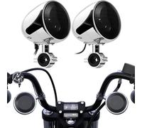 GoHawk AN4 Gen.3 Amplificador Integrado Todo en uno de 4 Pulgadas, Rango Completo, Impermeable, Bluetooth, Altavoces estéreo para Motocicleta, Sistema de Amplificador de Audio con AUX para Harley ATV