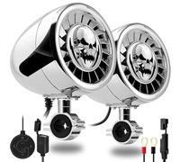 GoHawk AS5-X - Amplificador Integrado Todo en uno de 600 W de 5 Pulgadas, Rango Completo, Impermeable, Bluetooth, Altavoces estéreo para Motocicleta, Sistema de Amplificador de Audio para Manillar de