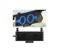 GoHawk Barra de sonido UTV de 15 pulgadas, barra de sonido Bluetooth ATV con luces RGB, barra de sonido impermeable IP66, barra de sonido SXS compatible con Polaris RZR Can-Am con radio FM, se adapta