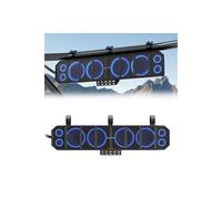 GoHawk Barra de sonido UTV de 25 pulgadas, 8 bocinas Bluetooth, carrito de golf, altavoces impermeables para ATV y carrito de golf con iluminación RGB, barra de sonido SxS compatible con Polaris RZR