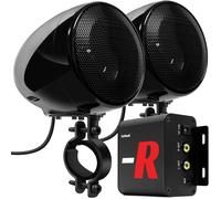 GoHawk TN4-R Amplificador de 4 Pulgadas de Rango Completo Impermeable Bluetooth para Motocicleta, Altavoces estéreo de 1 a 1.5 Pulgadas, Sistema de Amplificador de Audio para Montaje en manubrio
