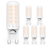 GOHDLAMP G9 LED Bulbs 3000K, 40 Watt Equivalent T4 Chandelier Light Bulb
