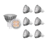 GOHDLAMP GU4 Led Bulbs Warm White Aluminum Plastic 2700K MR11 Led Bulb 6 Pack,12V 250lm MR11 LED 3W Replace 35W Halogen Equivalent Not Dimmable,Bulb Spot Light for Outdoor Landscape Track Lighting