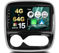 GOHHDL 4G+64G 8Core Qualcomm Android 15 Autoradio para Renault Trafic/Opel Vivaro B/Fiat Talento/Nissan NV300 con Carplay Android Auto, 9 Pulgadas IPS Radio con BT FM/RDS EQ DSP GPS WiFi Cámara&Mic