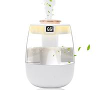 Gohytal Difusor de Aceites Esenciales de 280ml, Humidificador Humidificador Ultrasónico de Vapor Super Silencioso Doble Boquilla Esencial para Dormitorio Yoga Vivero Plantas Oficina