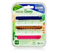 Goibi pulsera de citronella Nature 3 pulseras eco cuero - pulseras aromáticas para exteriores